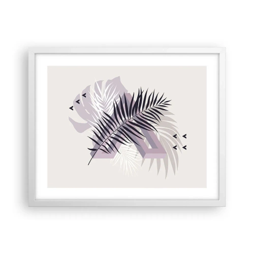 Plakat w białej ramie - Cień cienia - 50x40 cm