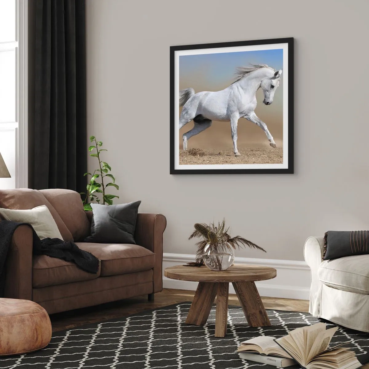 Plakat w czarnej ramie - Najpiękniejsza arabska baśń - 50x50 cm