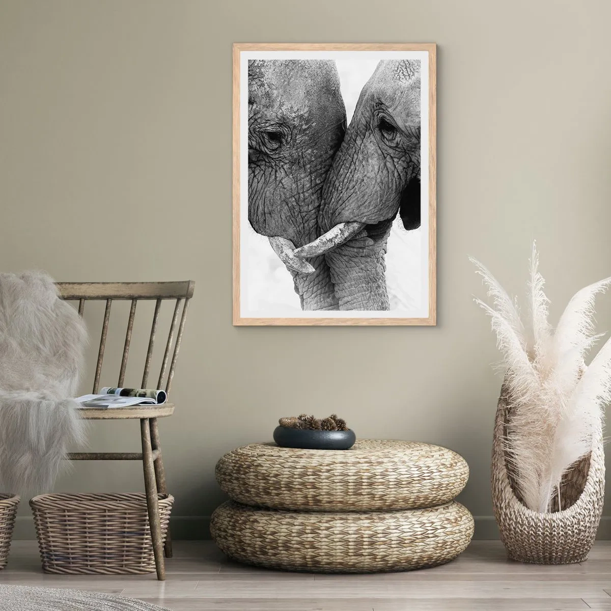 Plakat w ramie jasny dąb - Serdeczne wyznanie - 50x70 cm