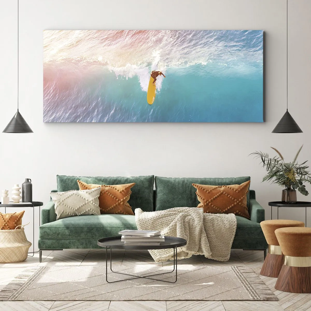 Obraz na płótnie - Oceaniczny jeździec - 100x40 cm
