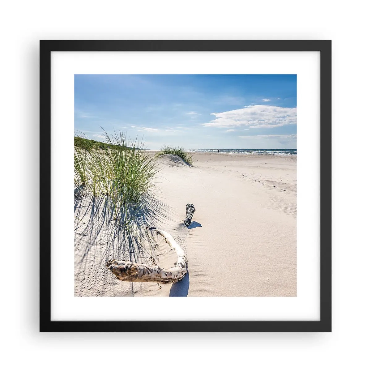 Plakat w czarnej ramie - Najpiękniejsza? Bałtycka - 40x40 cm
