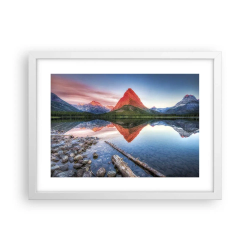Plakat w białej ramie - Żar i chłód - 40x30 cm