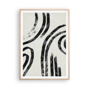 Plakat w ramie jasny dąb - W pół zatrzymany - 70x100 cm