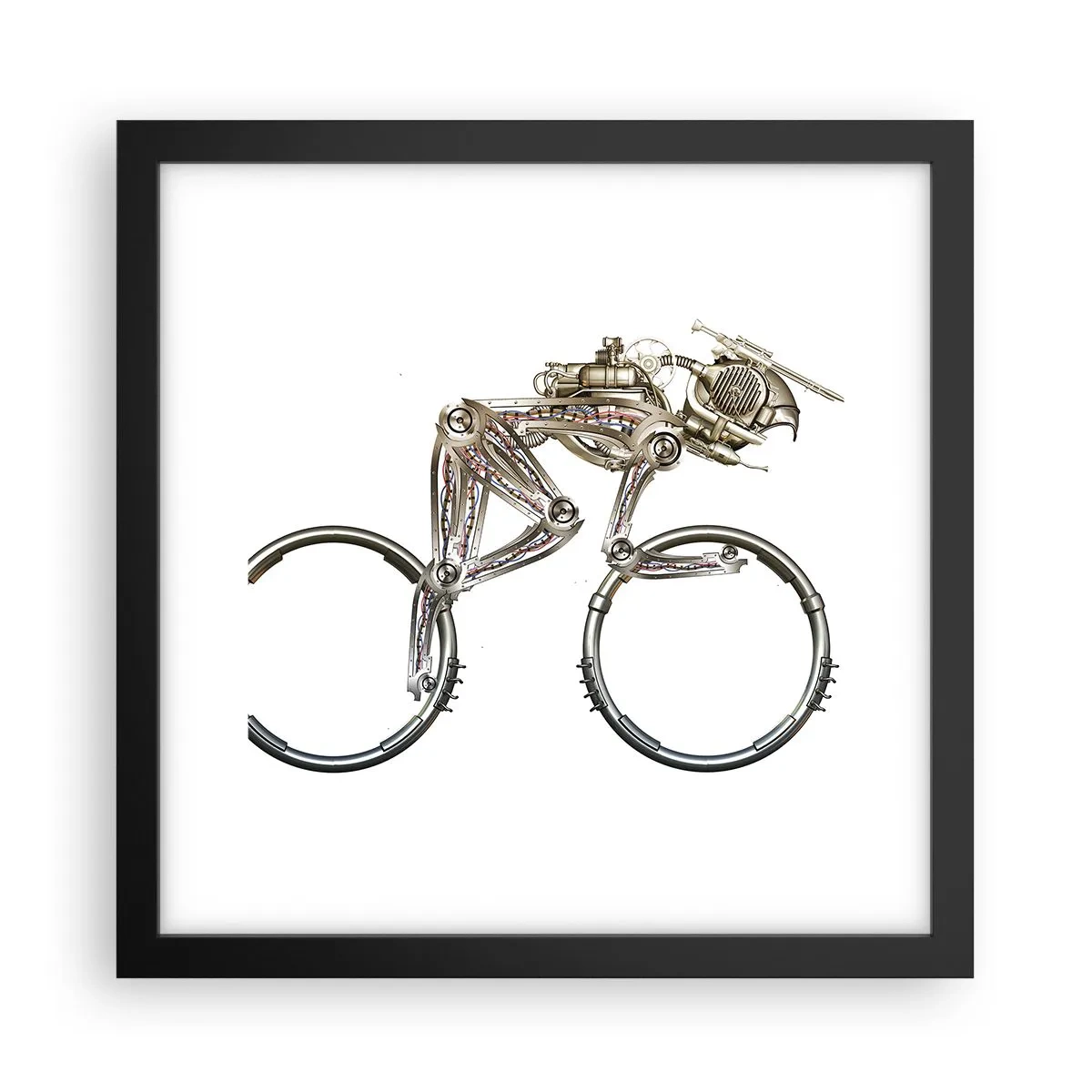 Plakat w czarnej ramie - Wspaniała maszyna - 30x30 cm