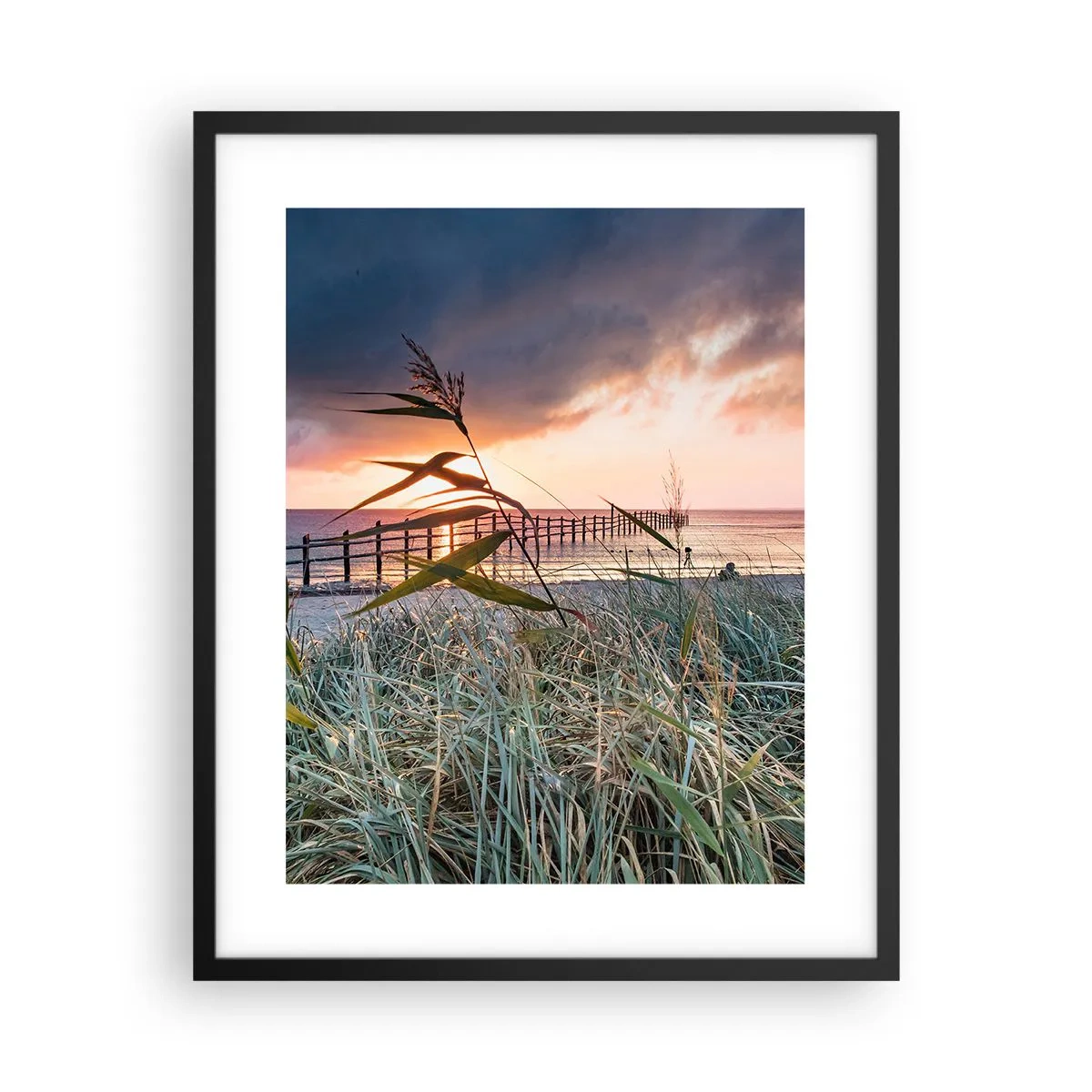 Plakat w czarnej ramie - Nie przemija z wiatrem - 40x50 cm