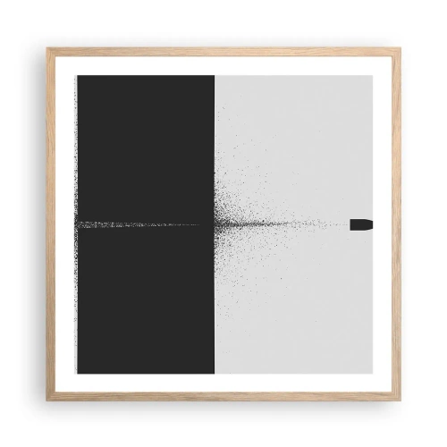 Plakat w ramie jasny dąb - Prosto do celu - 60x60 cm