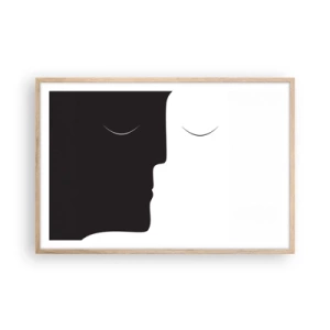 Plakat w ramie jasny dąb - Jedność przeciwieństw - 91x61 cm