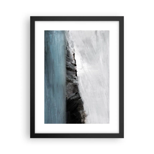 Plakat w czarnej ramie - Woda – ziemia: starcie żywiołów - 30x40 cm