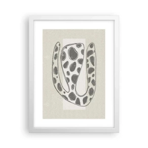 Plakat w białej ramie - Przedziwne stworzenie - 30x40 cm