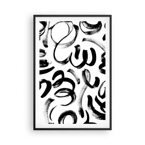 Plakat w czarnej ramie - Czarno na białym - 61x91 cm