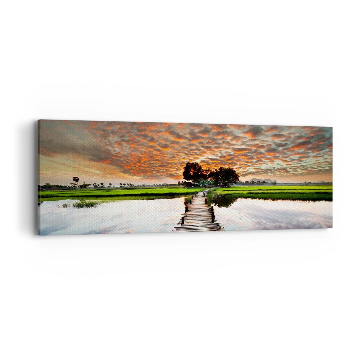 Obraz na płótnie - Rozłóż ramiona - oddychaj  - 90x30 cm