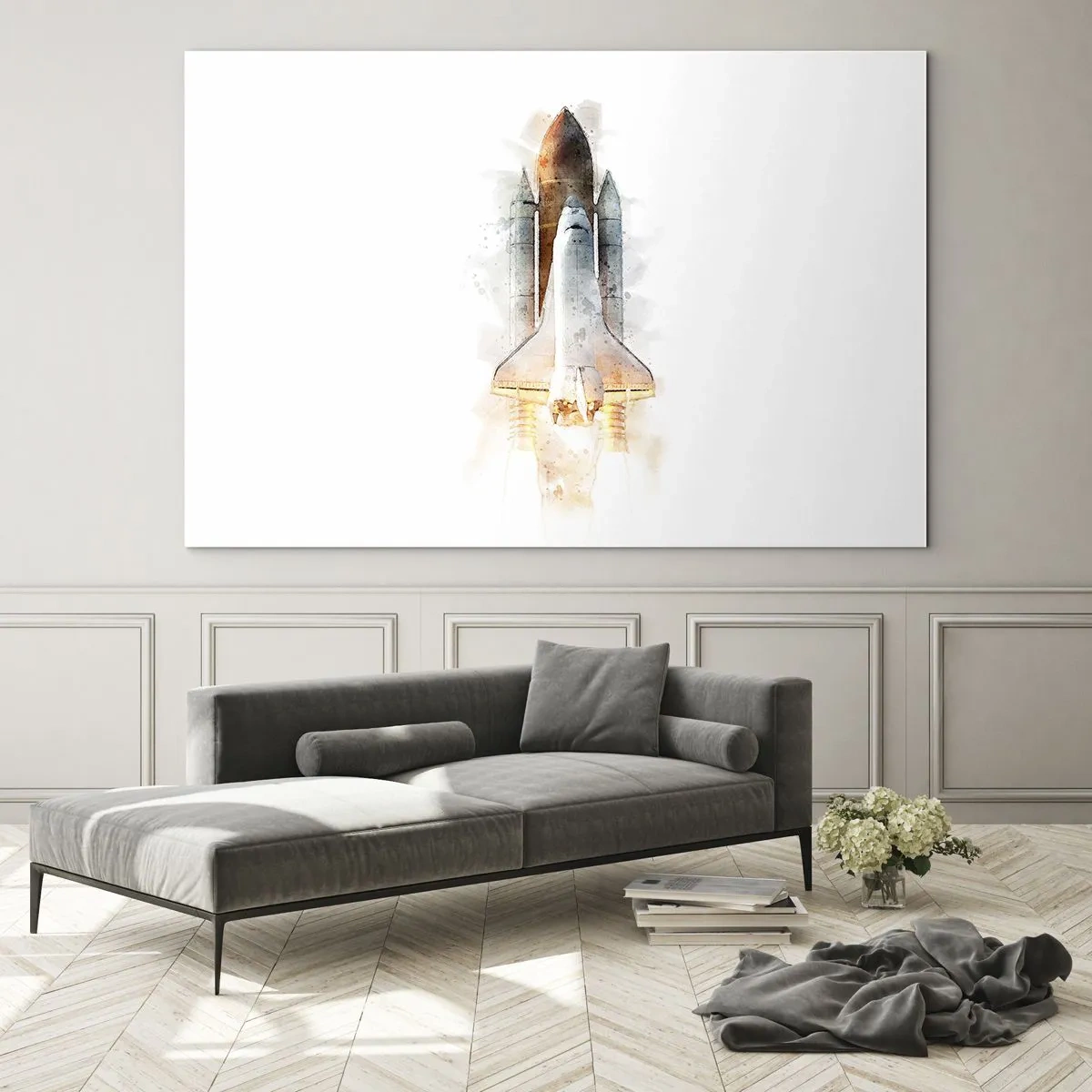 Obraz na szkle - Odkrywcy na start - 70x50 cm