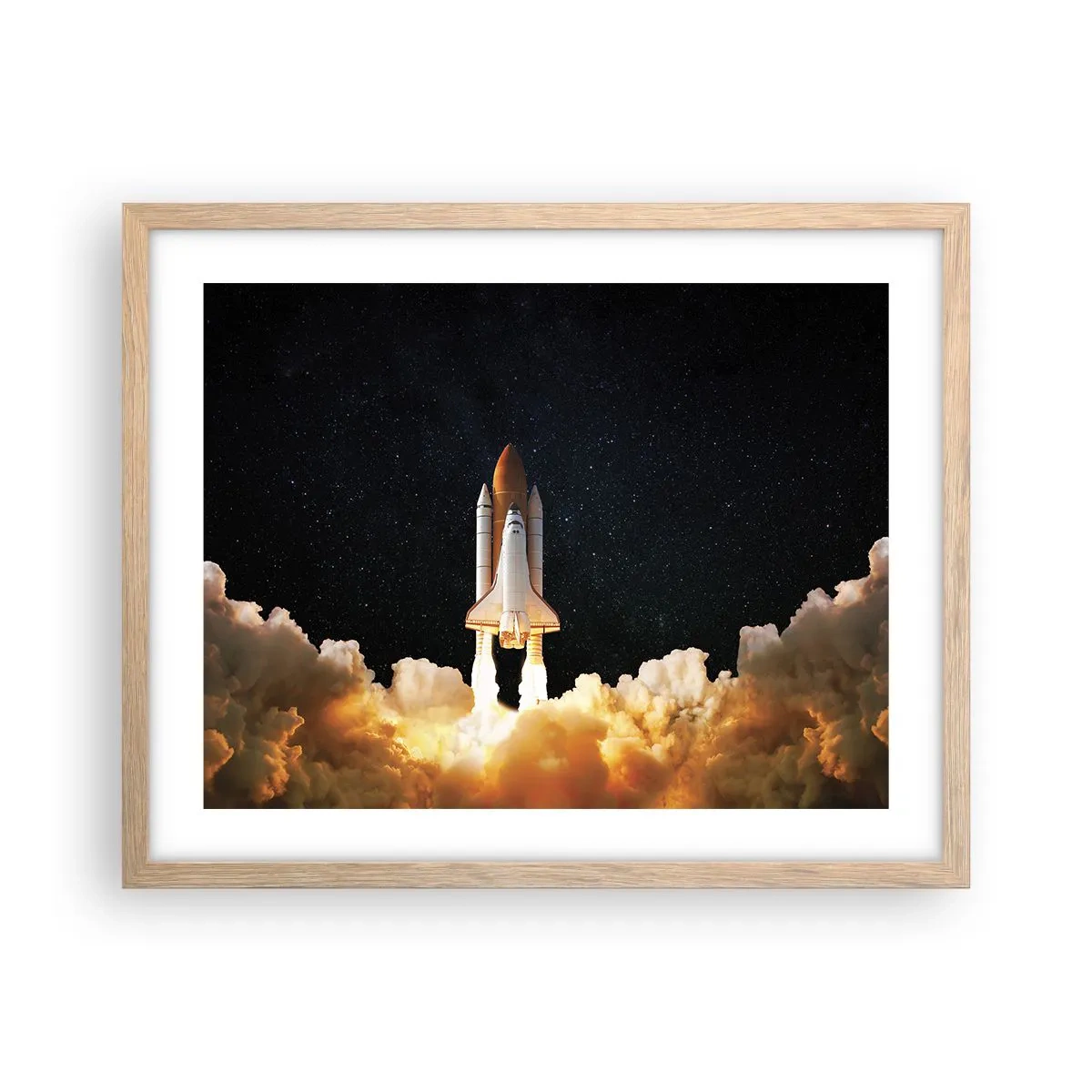 Plakat w ramie jasny dąb - Ad astra! - 50x40 cm