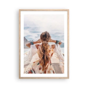 Plakat w ramie jasny dąb - W drodze ku szczęściu - 50x70 cm