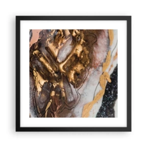 Plakat w czarnej ramie - Żywioł ziemi - 40x40 cm