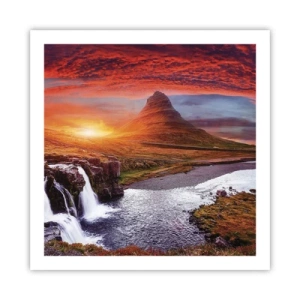 Plakat - Widok Śródziemia - 60x60 cm