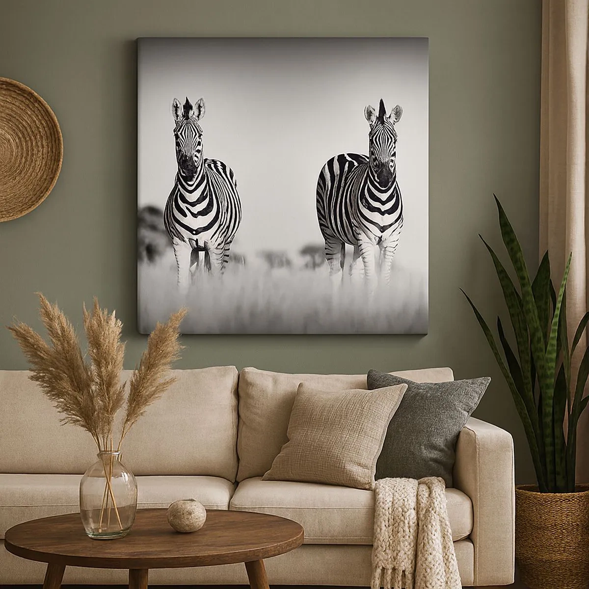 Obraz na płótnie - A jednak świat jest czarno-biały - 30x30 cm