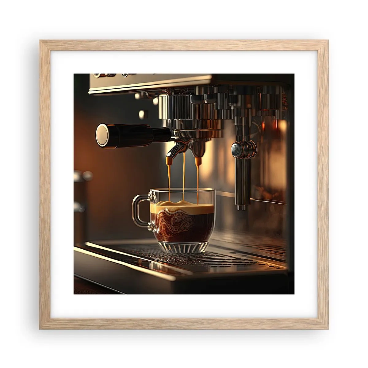 Plakat w ramie jasny dąb - Zmysłowa mikstura - 40x40 cm