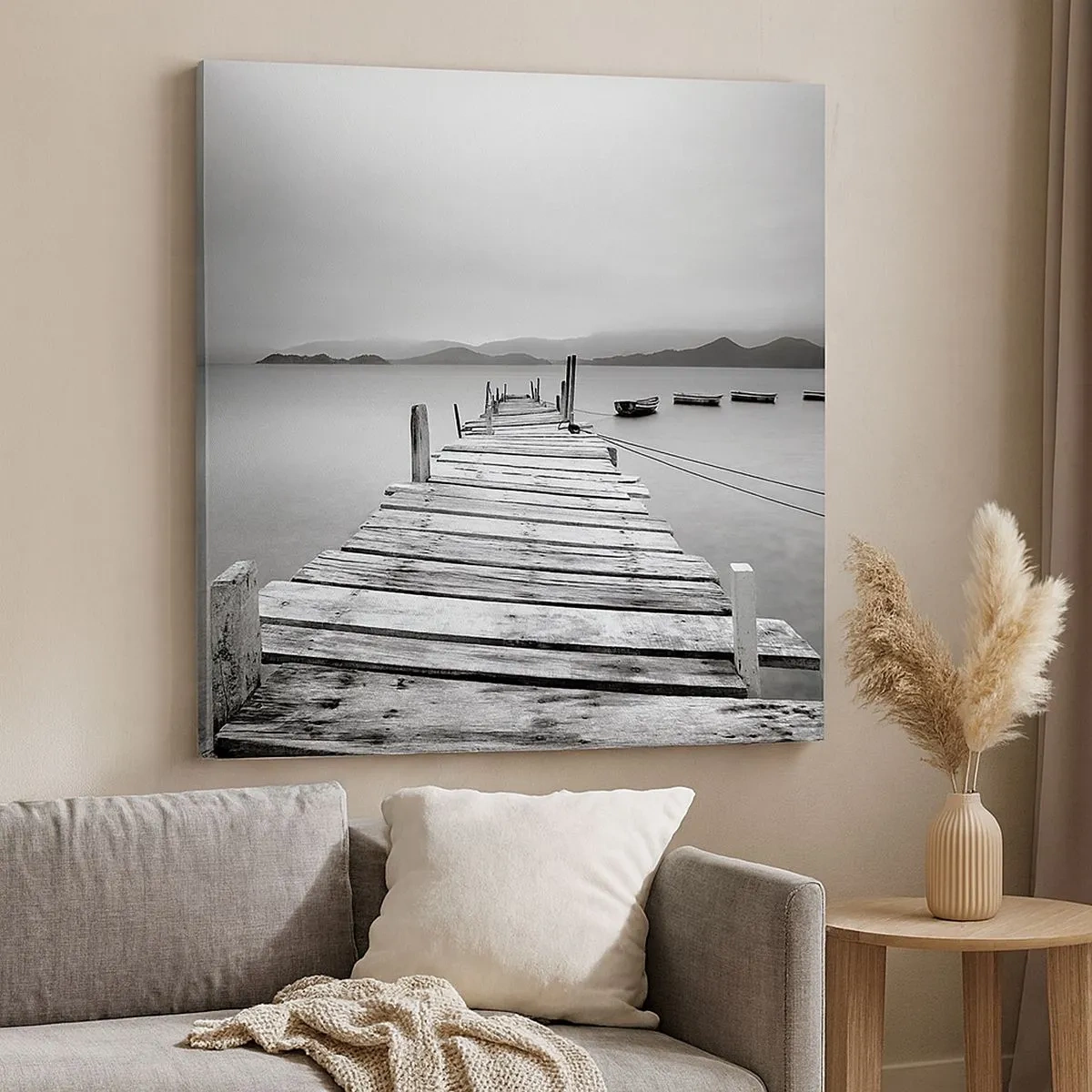 Obraz na płótnie - Za górami, za morzami - 30x30 cm