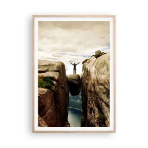 Plakat w ramie jasny dąb - Jak się czuję?! - 70x100 cm