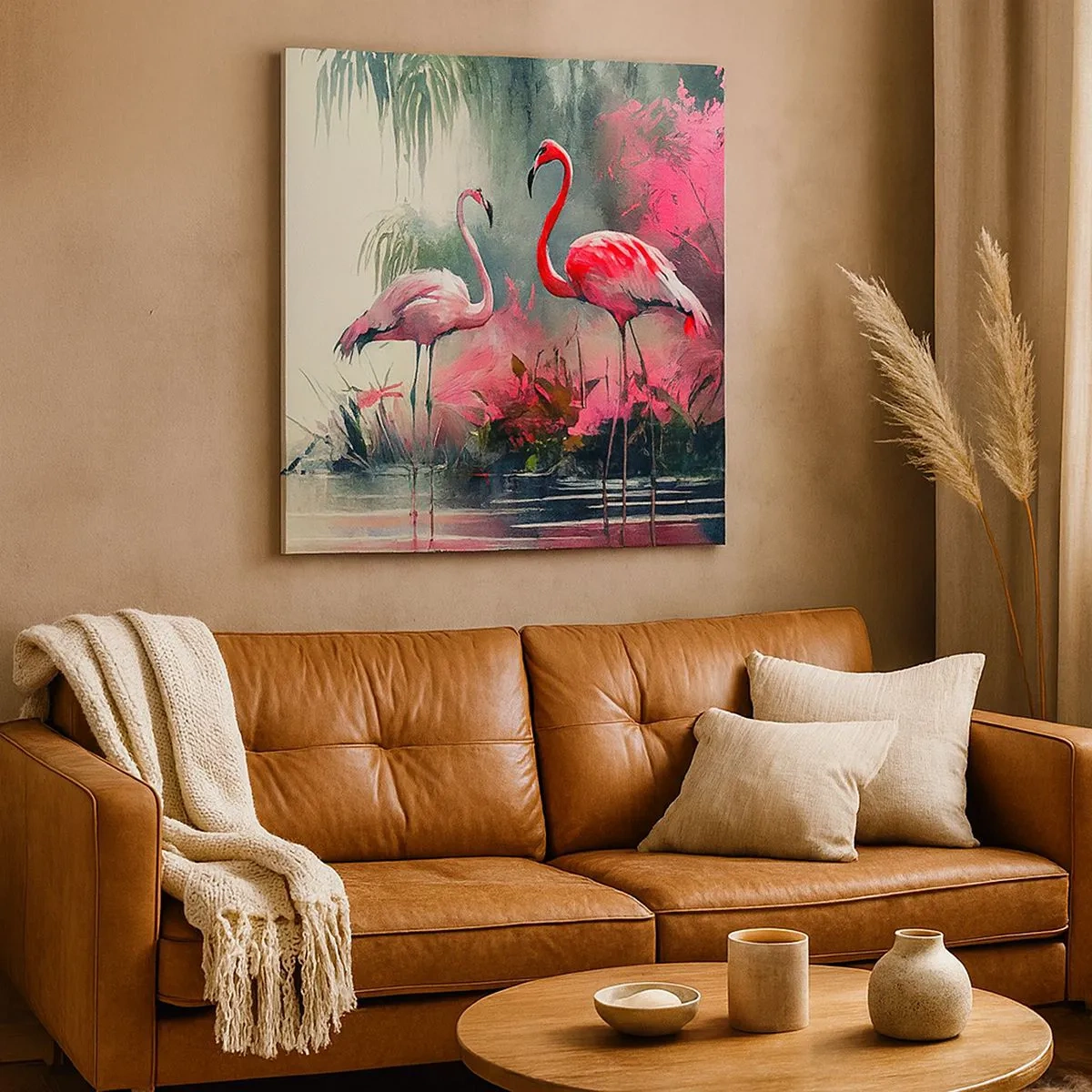 Obraz na płótnie - Lekcja naturalnego wdzięku - 30x30 cm