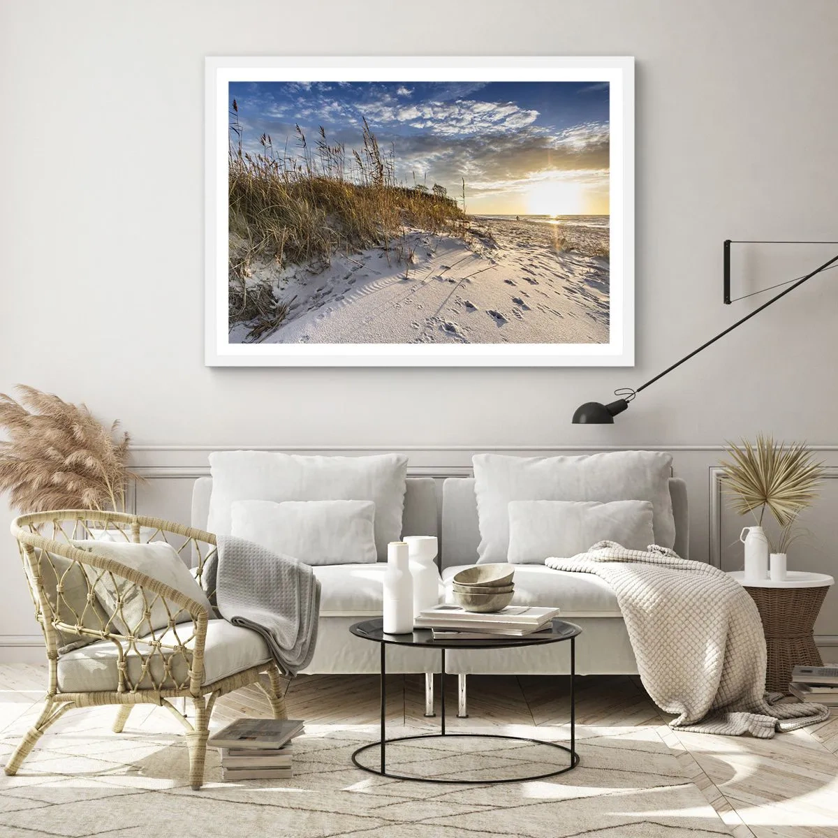 Plakat w białej ramie - Zaproszenie na spacer - 40x30 cm