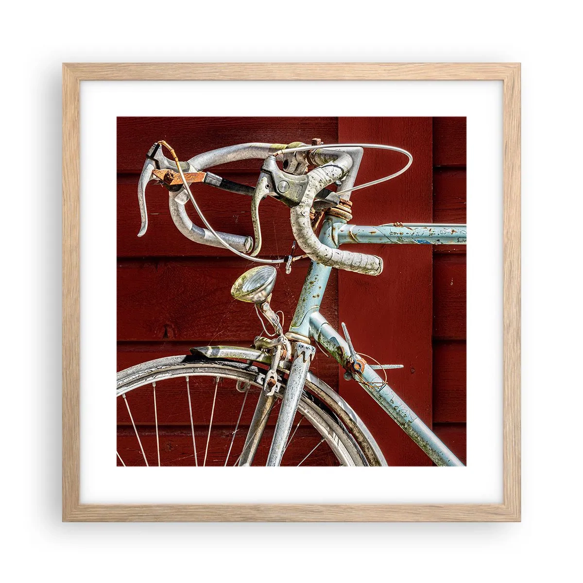 Plakat w ramie jasny dąb - Stworzony do zwycięstw - 40x40 cm