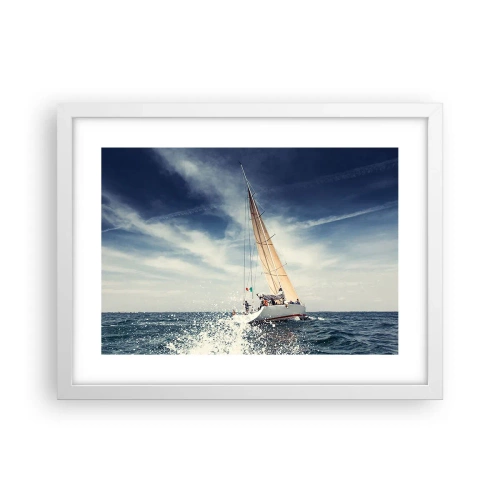 Plakat w białej ramie - Nas nie dogonią! - 40x30 cm