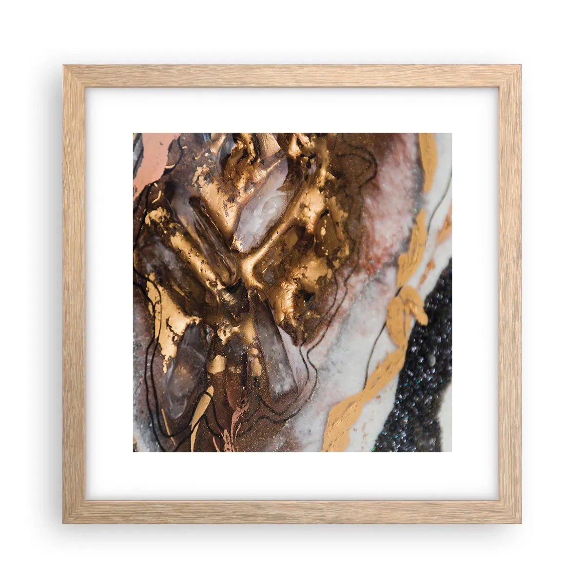 Plakat w ramie jasny dąb - Żywioł ziemi - 30x30 cm