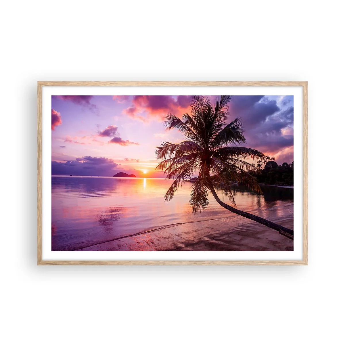 Plakat w ramie jasny dąb - Błogość aż po horyzont - 91x61 cm