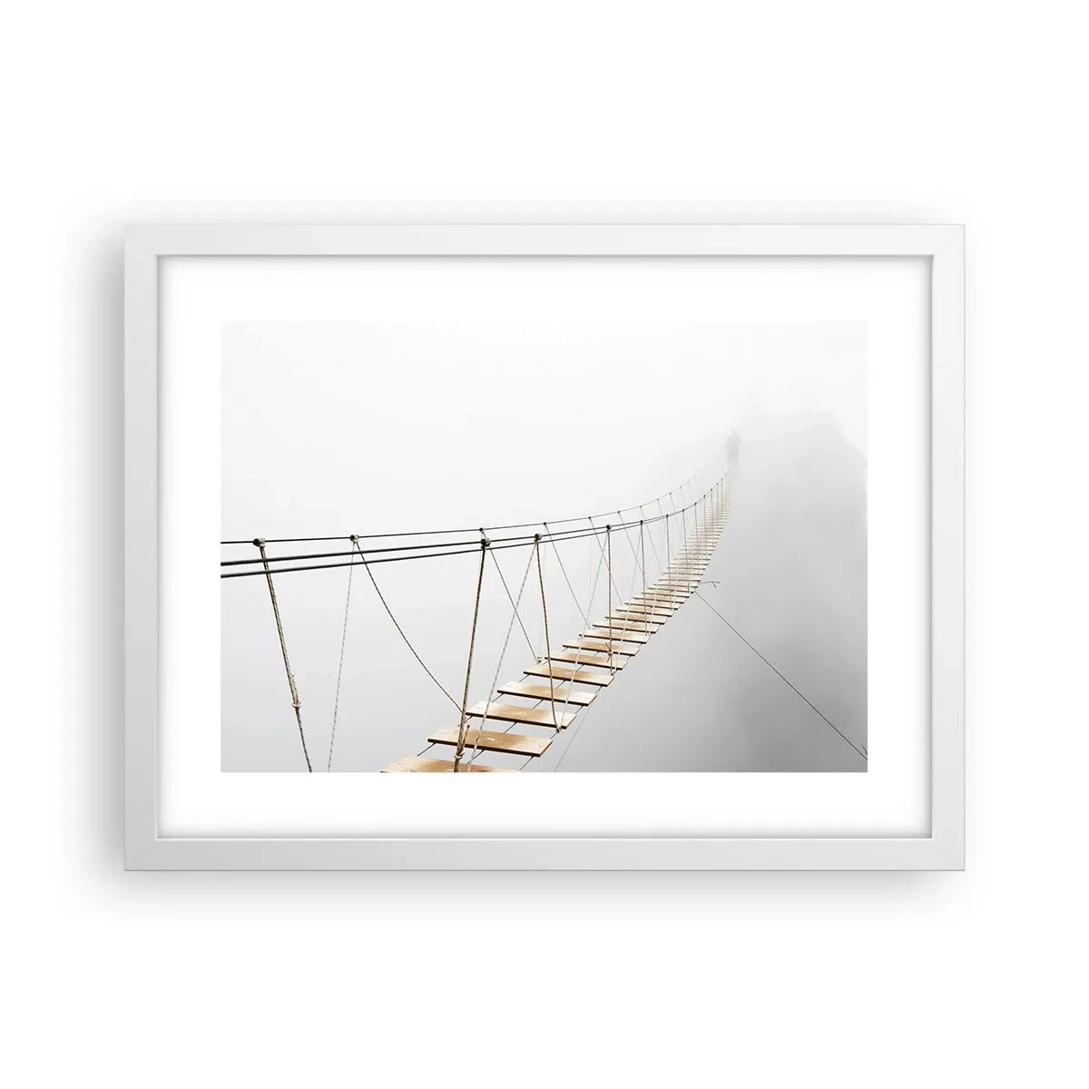Plakat w białej ramie - Dokąd cię zaprowadzi? - 40x30 cm
