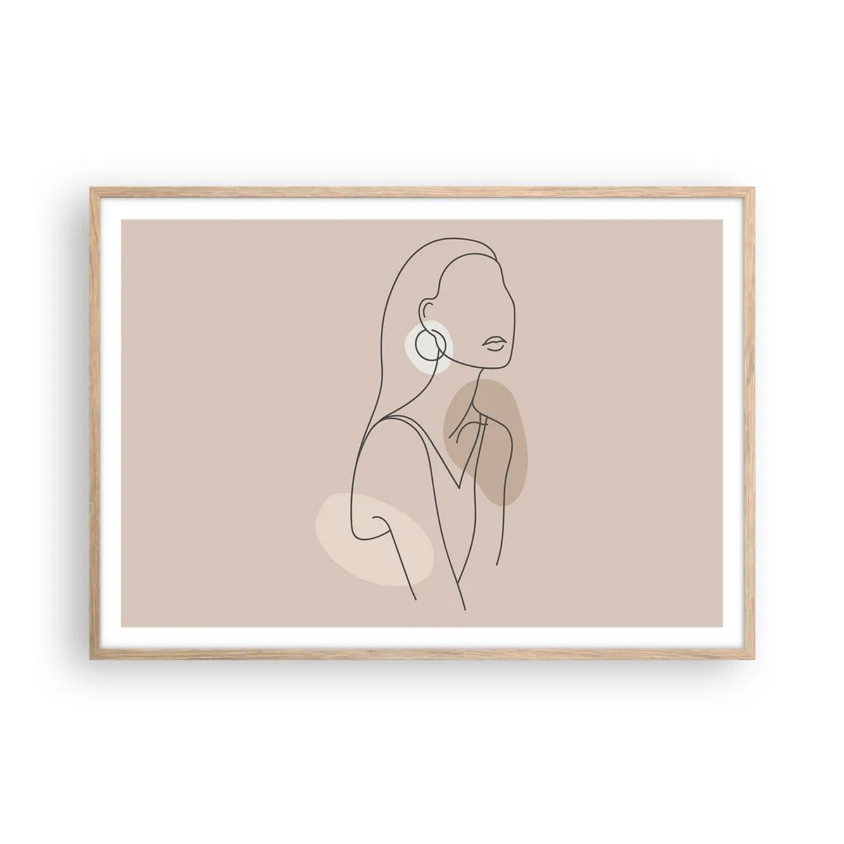 Plakat w ramie jasny dąb - Ikona dziewczęcości - 100x70 cm