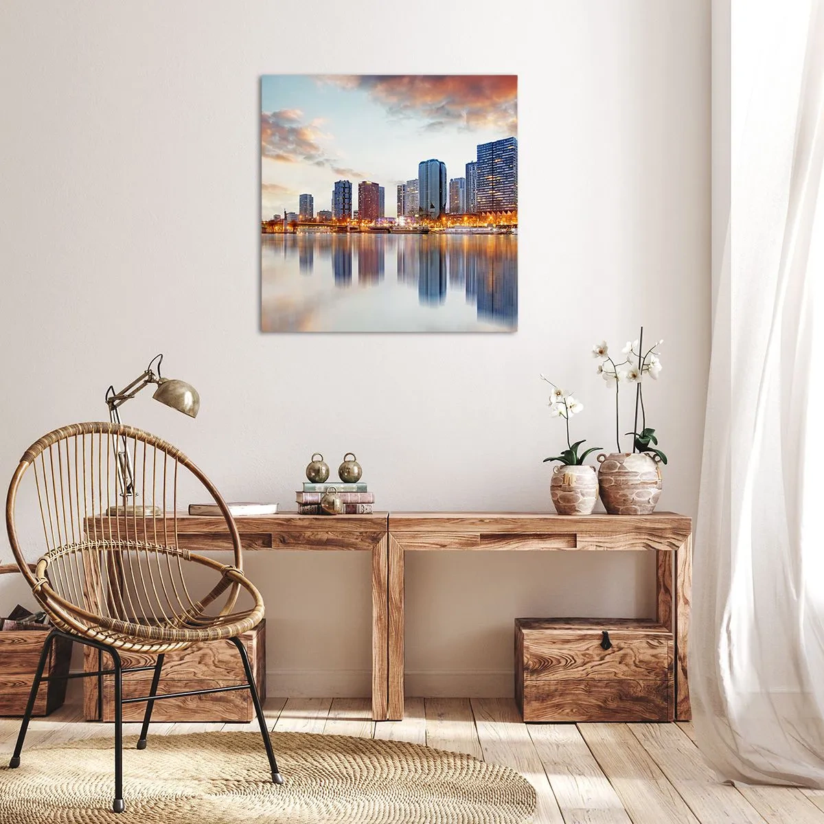 Obraz na płótnie - Monumentalny spokój Paryża - 40x40 cm