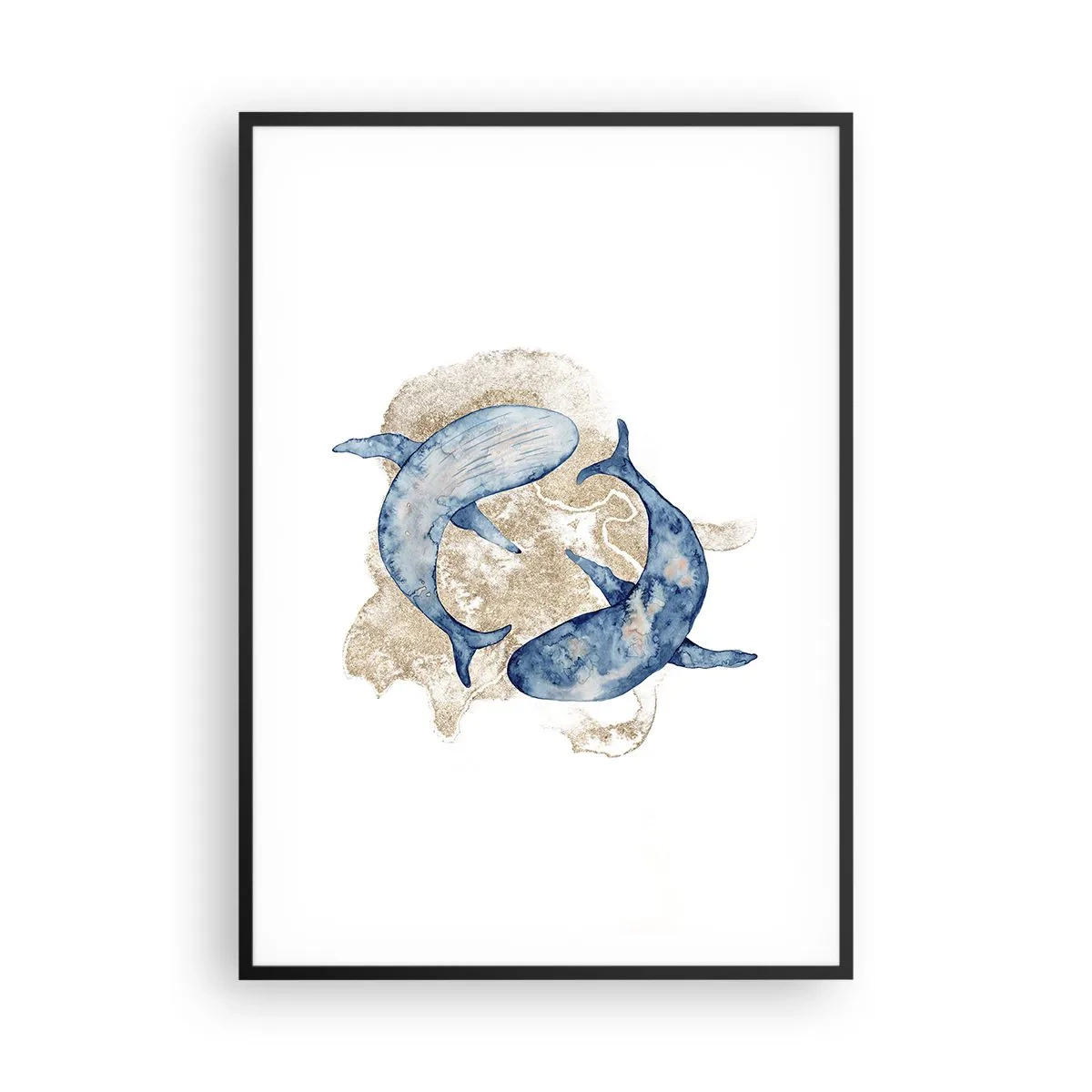 Plakat w czarnej ramie - Przyjaźń czy kochanie? - 70x100 cm