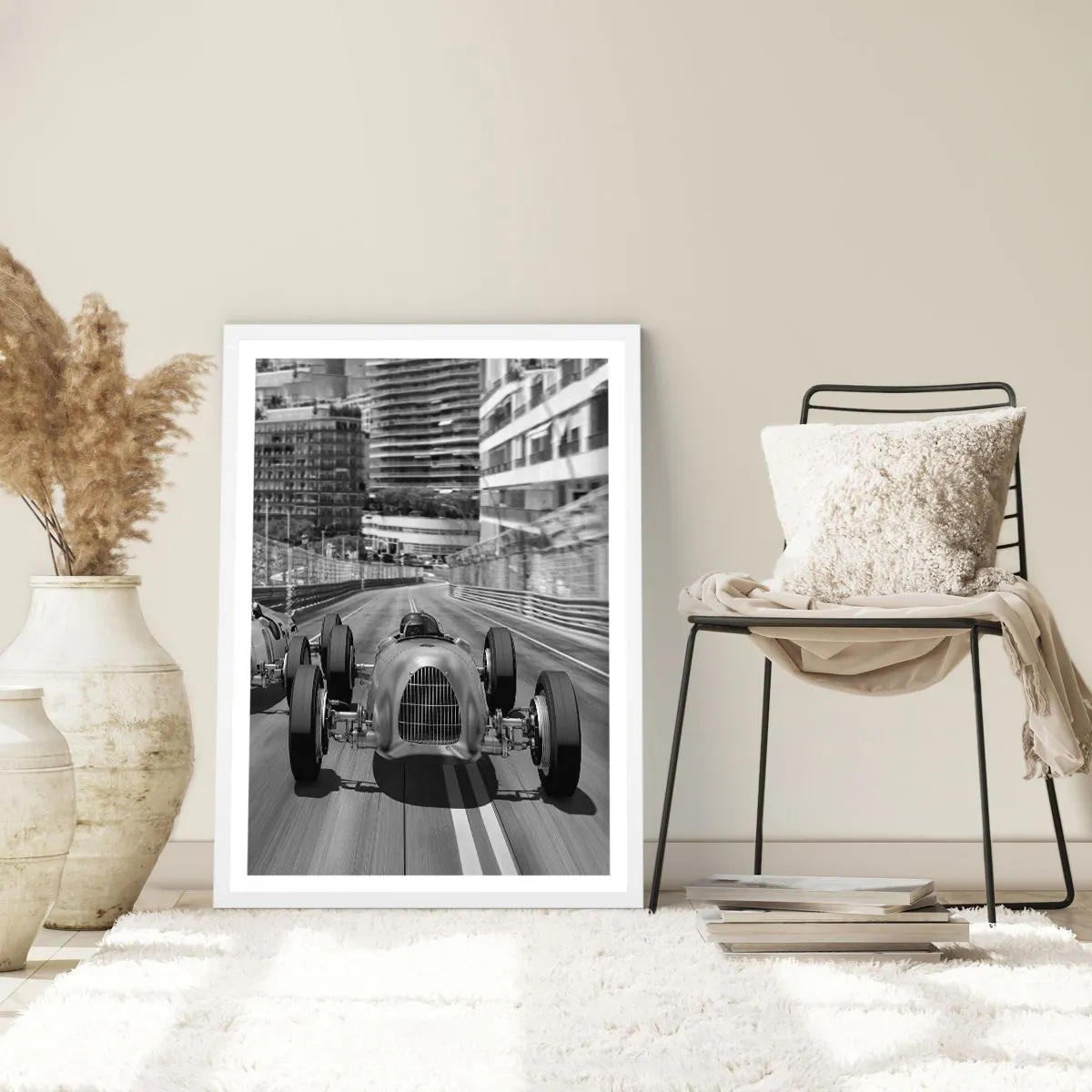 Plakat w białej ramie - Dawno temu w Monte Carlo - 70x100 cm