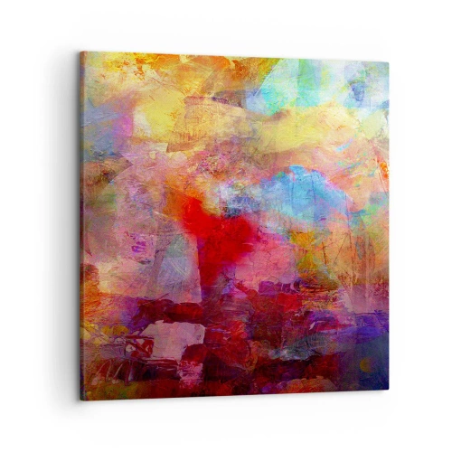 Obraz na płótnie - Zajrzeć do środka tęczy - 50x50 cm