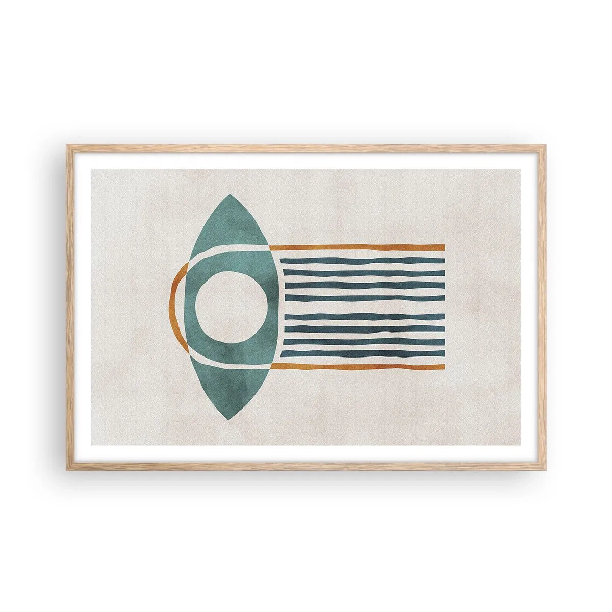 Plakat w ramie jasny dąb - Znaki i rytuały - 91x61 cm