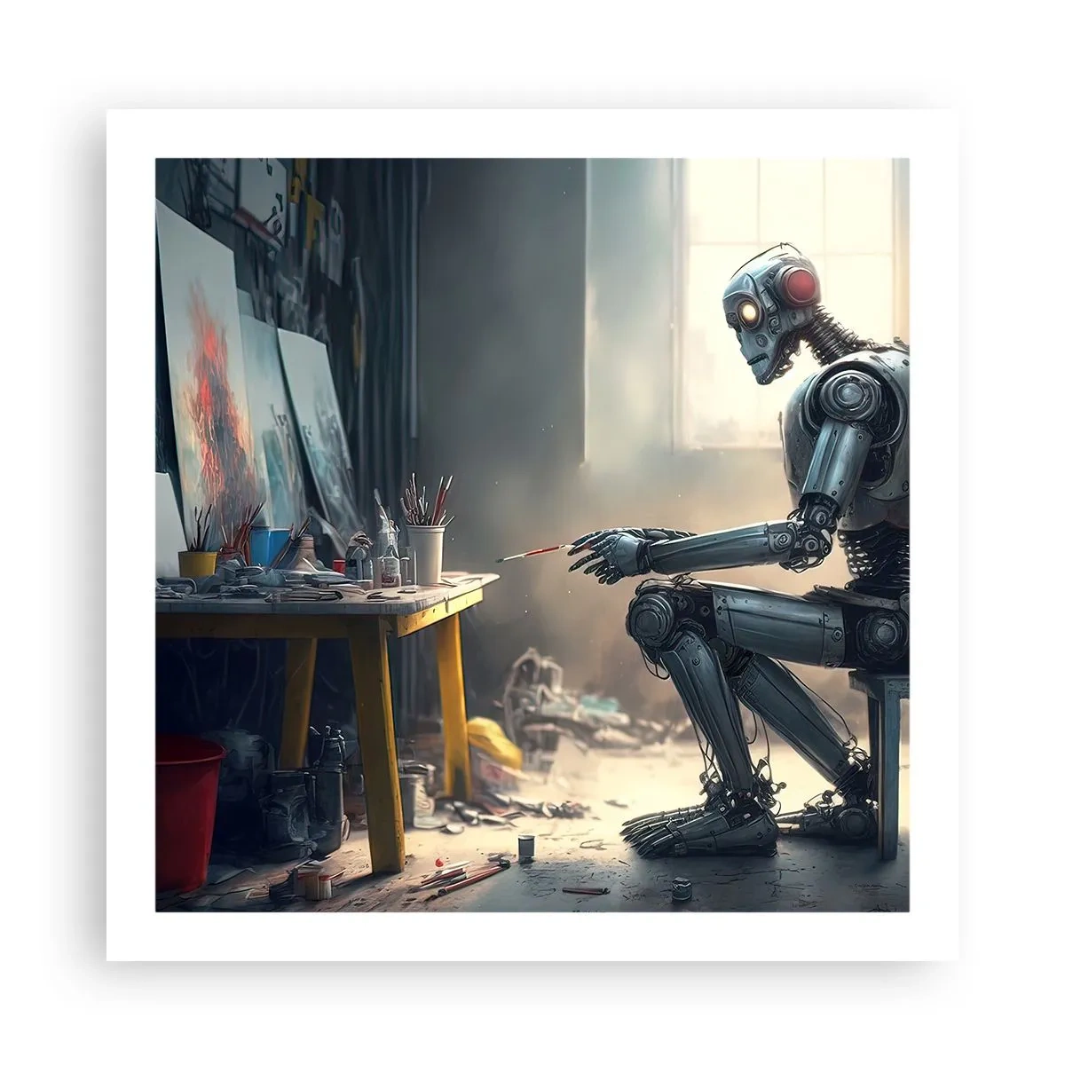 Plakat - Akt kreacji - 60x60 cm