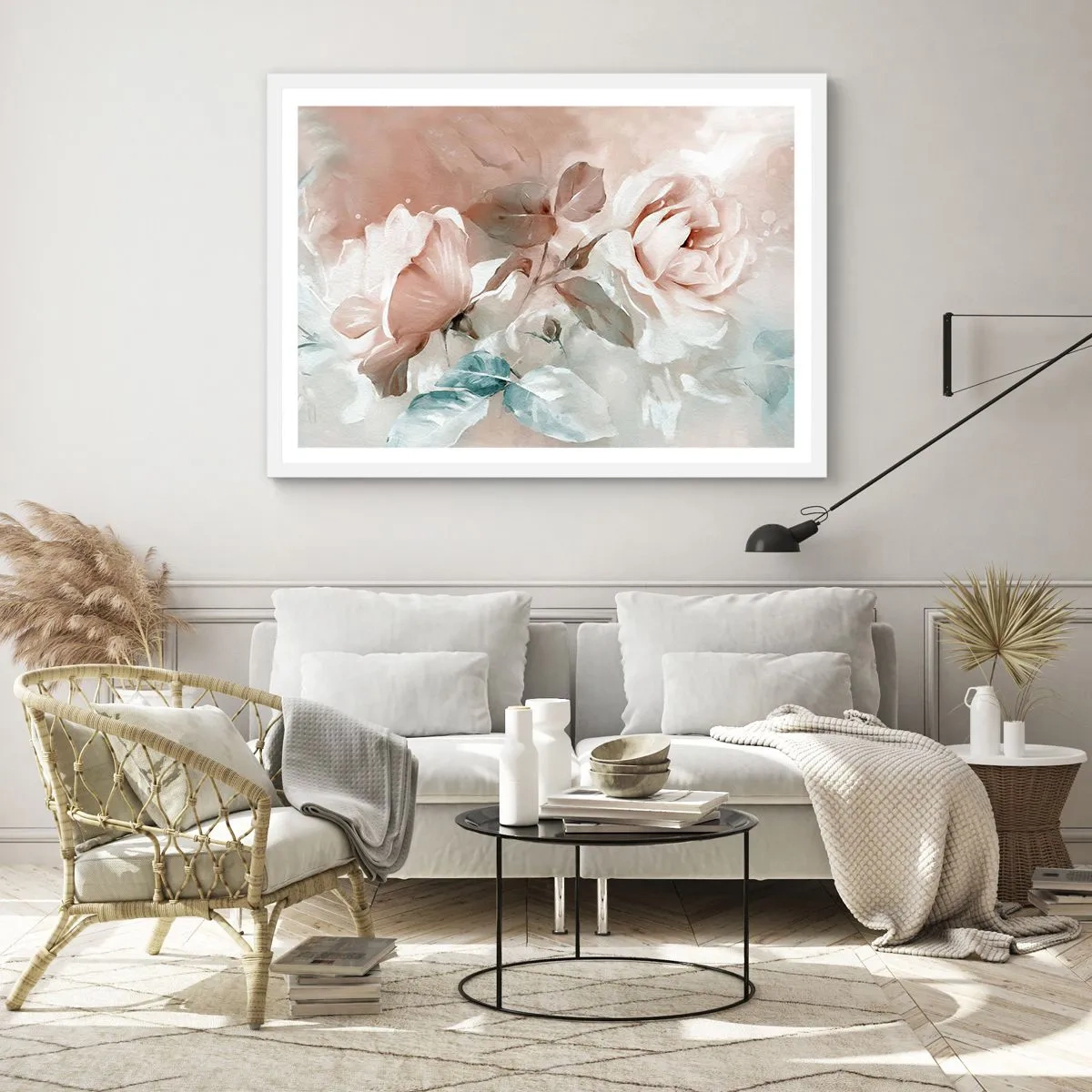 Plakat w białej ramie - Duch romantyzmu - 40x30 cm