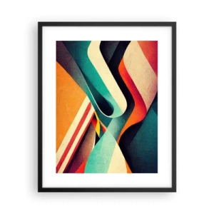 Plakat w czarnej ramie - Kompozycja intensywna - 40x50 cm