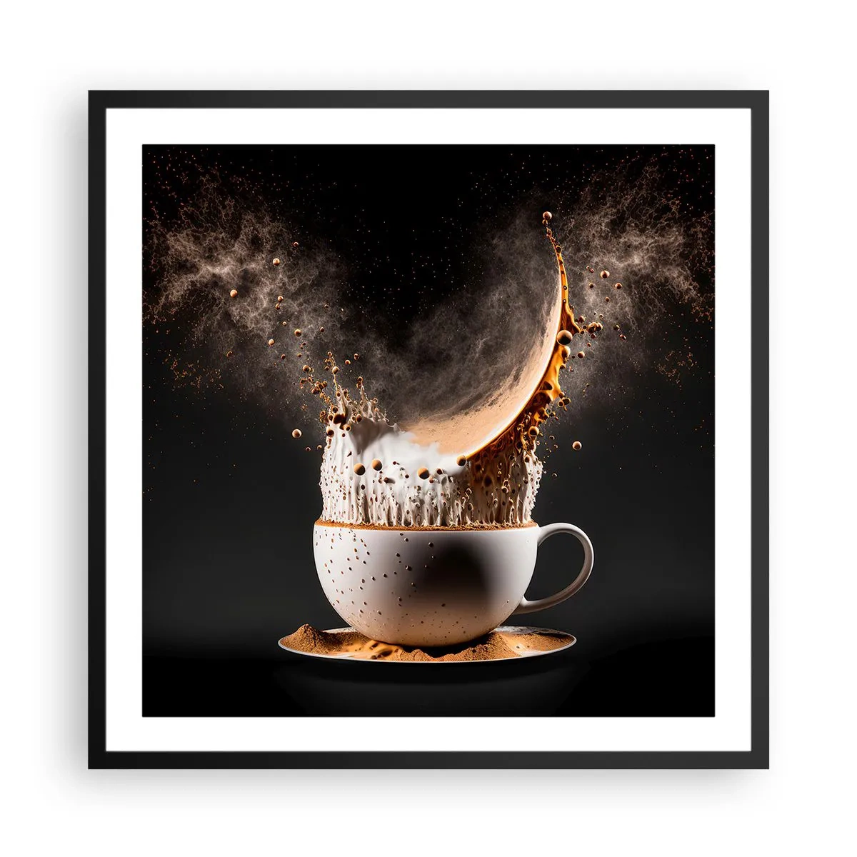 Plakat w czarnej ramie - Eksplozja smaku - 60x60 cm