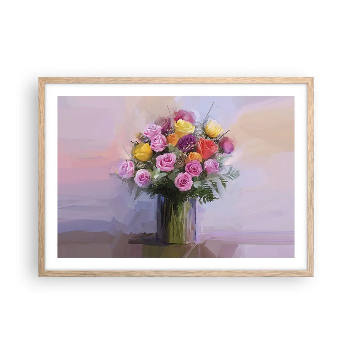 Plakat w ramie jasny dąb - Zatrzymane piękno - 70x50 cm
