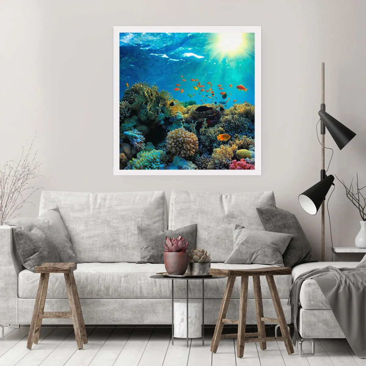 Plakat - Podwodne skarby - 40x40 cm