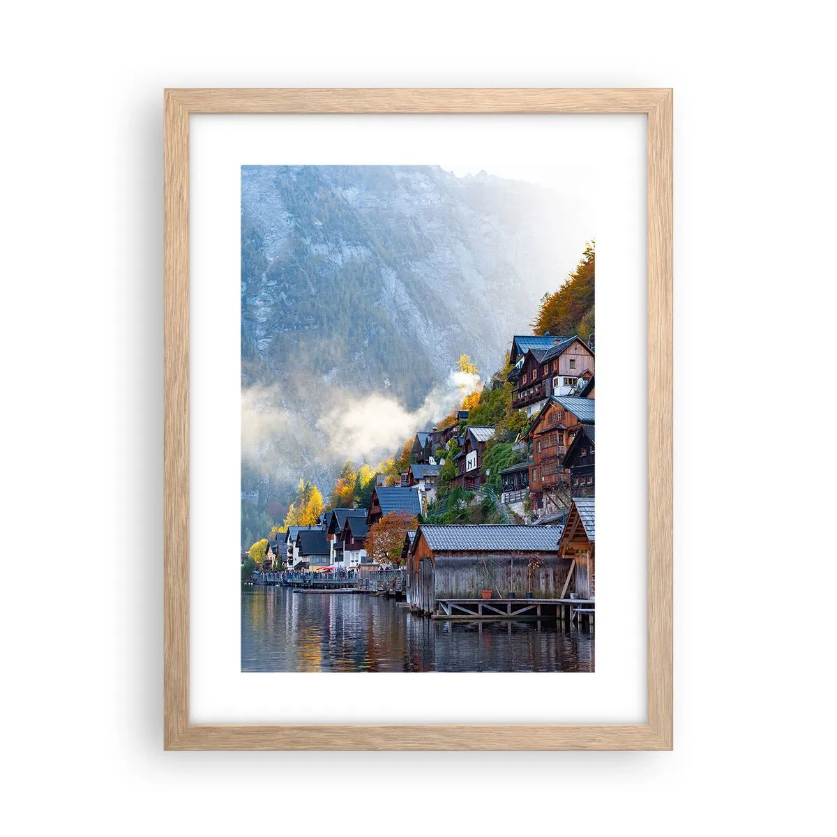 Plakat w ramie jasny dąb - Alpejskie klimaty - 30x40 cm