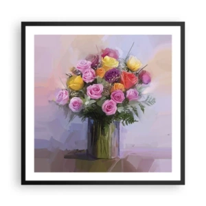 Plakat w czarnej ramie - Zatrzymane piękno - 60x60 cm