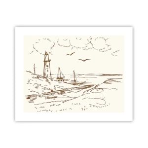 Plakat - Zarys wspomnienia lata - 50x40 cm