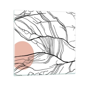 Obraz na szkle - W sieci gałązek - 60x60 cm