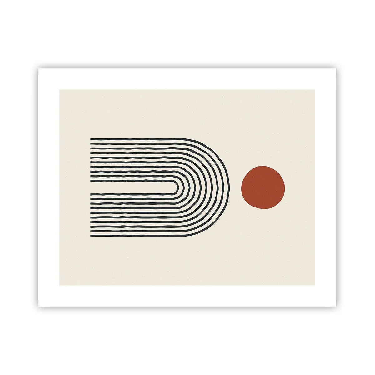 Plakat - Magnetyzm kształtów i barw - 50x40 cm