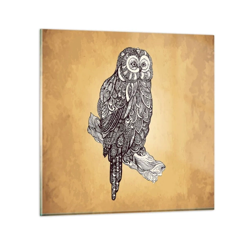 Obraz na szkle - Misterne ornamenty mądrości - 30x30 cm