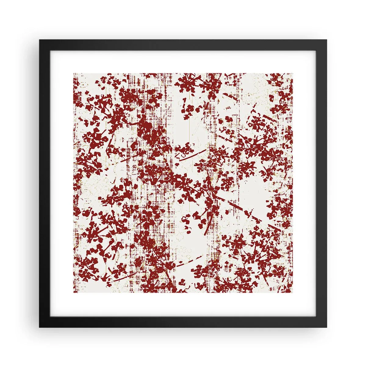 Plakat w czarnej ramie - Jak dawny perkalik - 40x40 cm